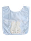 Bunny Bib, Blue Stripe