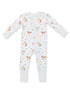 2-Way Zip Romper, Baby Farm Faces