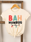 Bah Humbug Lights Short Sleeve Tee, Cream