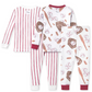 2 Pack Organic 2-Piece Pajamas, Baseball & Stripe