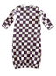 Berry Cheesecake Checkerboard / Organic Gown