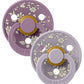 BIBS x LIBERTY Colour Round Natural Rubber Latex Pacifier 2 Pack, Capel Fossil Grey Mix