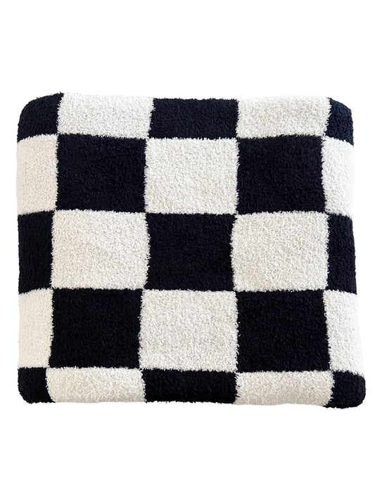 Phufy® Bliss Checker Sofa Blanket, Black