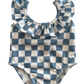 Blueberry Muffin Checkerboard / Isla Swimsuit / UPF 50+
