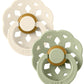 Boheme Natural Rubber Latex Pacifier 2 Pack, Ivory/Sage