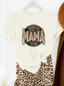 Boho Mama Lightning Bolt Women's Graphic Tee, Cream