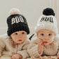 Boo Knit Pom Hat, Natural