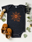 Boo Web Short Sleeve Bodysuit, Charcoal