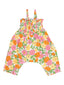 Smocked Romper, Botanical Retro Floral