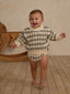 Rylee & Cru Bubble Knit Sweater, Laurel Stripe