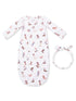 Bundle Gown & Knot Headband Set, Buckarette Boots