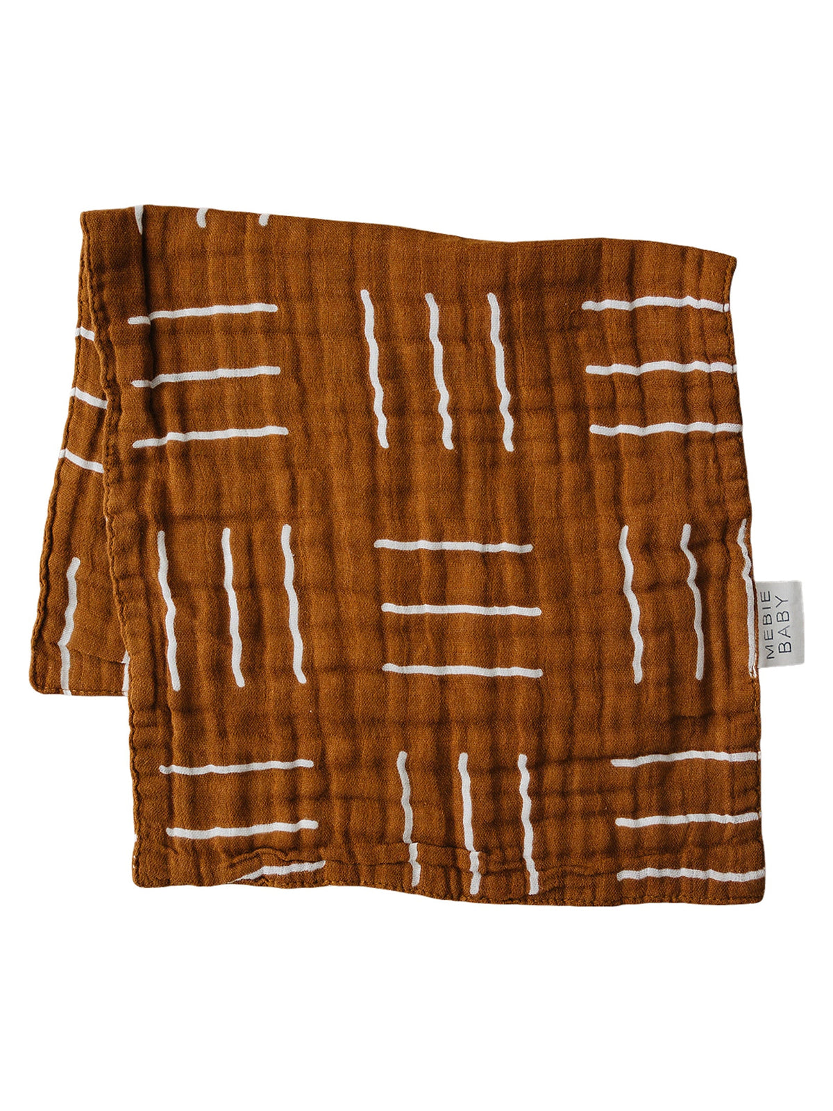 Muslin Burp Cloth, Cinnamon Mudcloth SpearmintLOVE