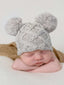 Cable Knit Newborn Pom Hat, Birch