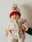 Candy Cane Knit Pom Hat