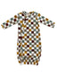 Cannoli Checkerboard / Organic Gown