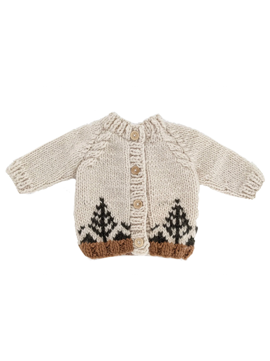 Cardigan Knit Sweater, Forest