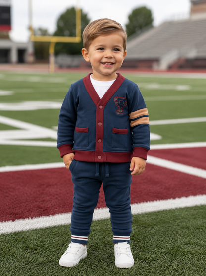 Victory Cardigan, Varsity French Terry