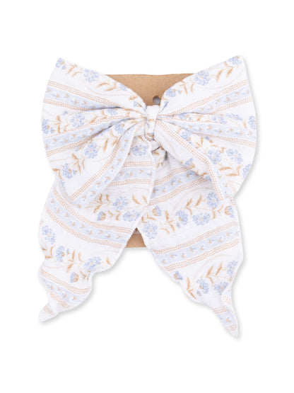 Large Bow Hair Clip, Catarina Floral