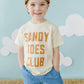 Kid's Graphic Short Sleeve Tee, Sandy Toes Club