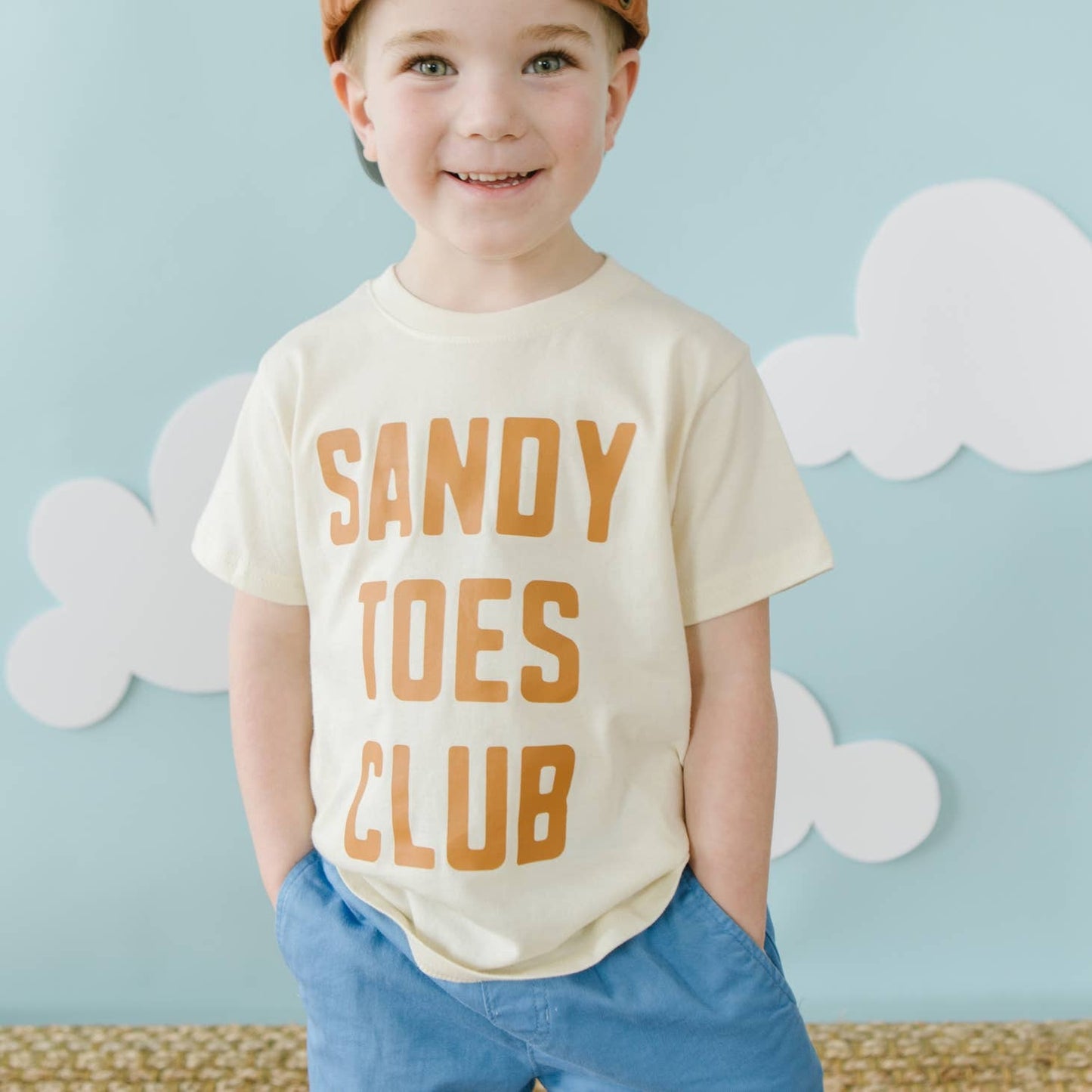 Kid's Graphic Short Sleeve Tee, Sandy Toes Club