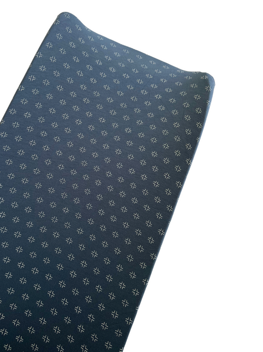 Changing Pad Cover, Steel Blue Geo