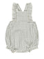 Rylee & Cru Chiara Romper, Eucalyptus Gingham