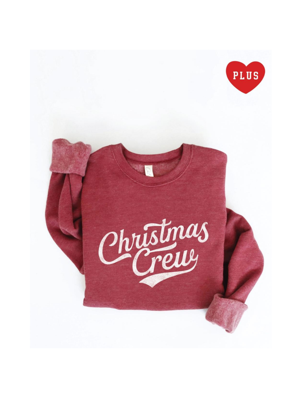 Christmas Crew Women's Graphic Sweatshirt, Maroon