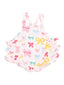 Ruffle Sunsuit, Colorful Bows