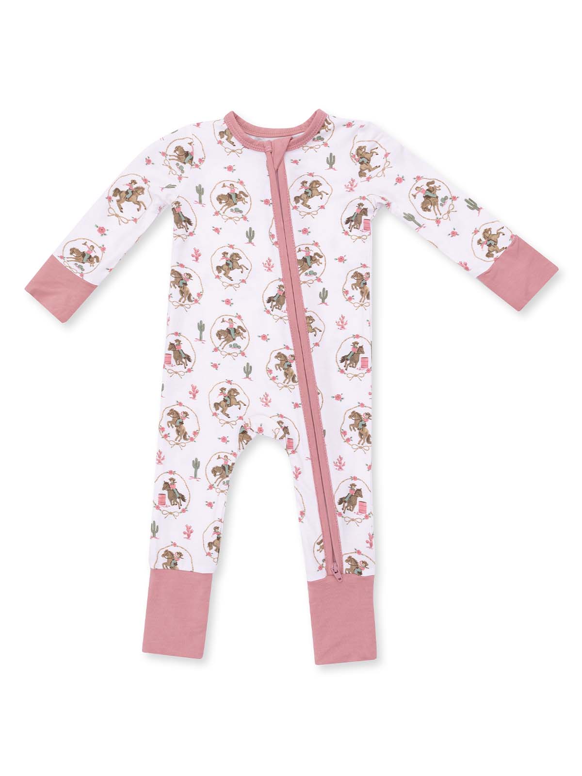 2-Way Zip Romper, Cowgirl Cameos