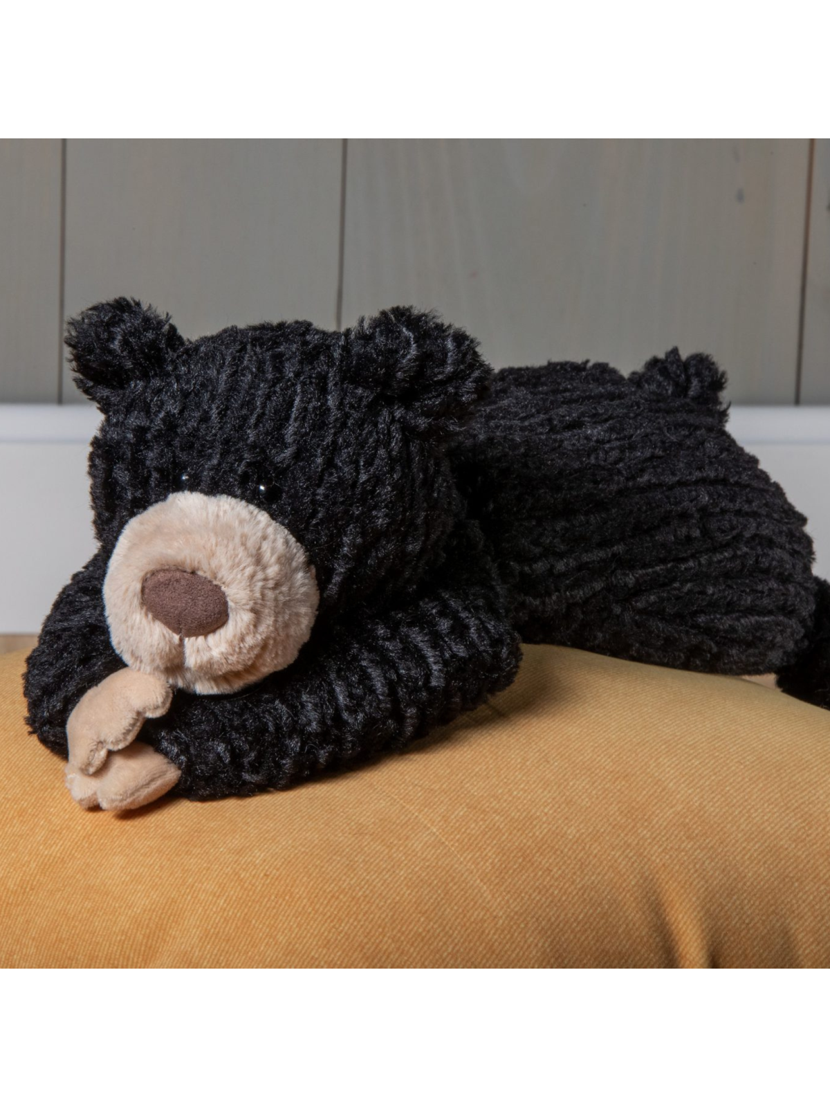 Cozy Toes Black Bear Plush