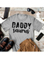 Daddysaurus Graphic Tee, Heather Ash