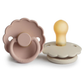 Daisy Natural Rubber Pacifier 2-Pack, Blush/Cream