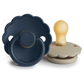 Daisy Natural Rubber Pacifier 2-Pack, Dark Navy/Sandstone