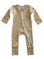 Daisy Pop Biscotti / Organic 2-Way Zip Romper