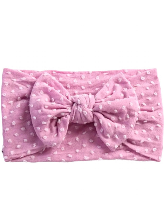 Dotty Bow, Orchid Pink