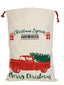 Drawstring Santa Sack, Christmas Truck