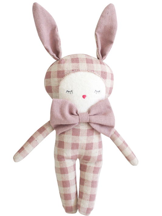 Dream Baby Bunny, Rose Check Linen