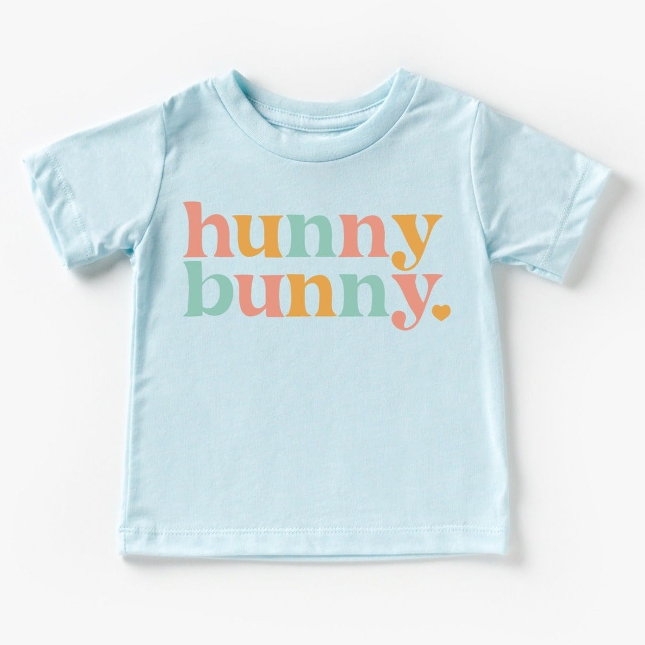 Kids Easter Graphic Tee, Hunny Bunny Ice Blue SpearmintLOVE