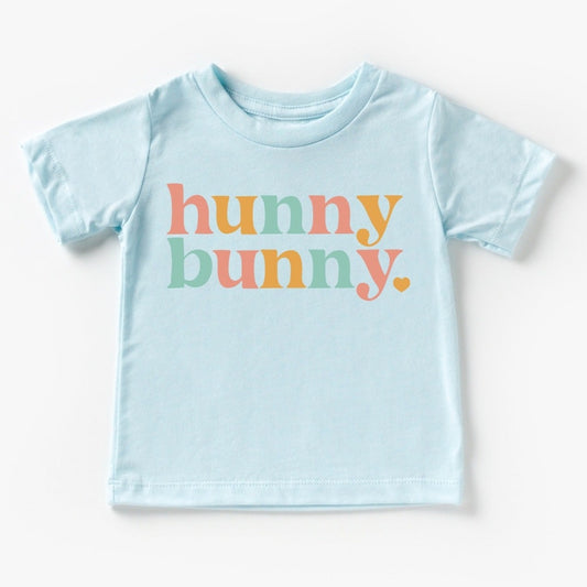 Kids Easter Graphic Tee, Hunny Bunny Ice Blue