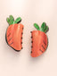 Easter Carrot Hair Clips