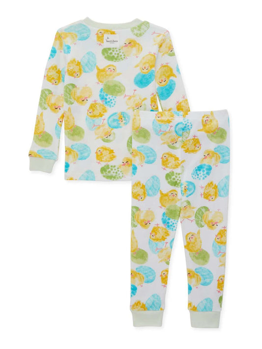 Easter Organic 2-Piece Pajama Set, Bunny Plaid