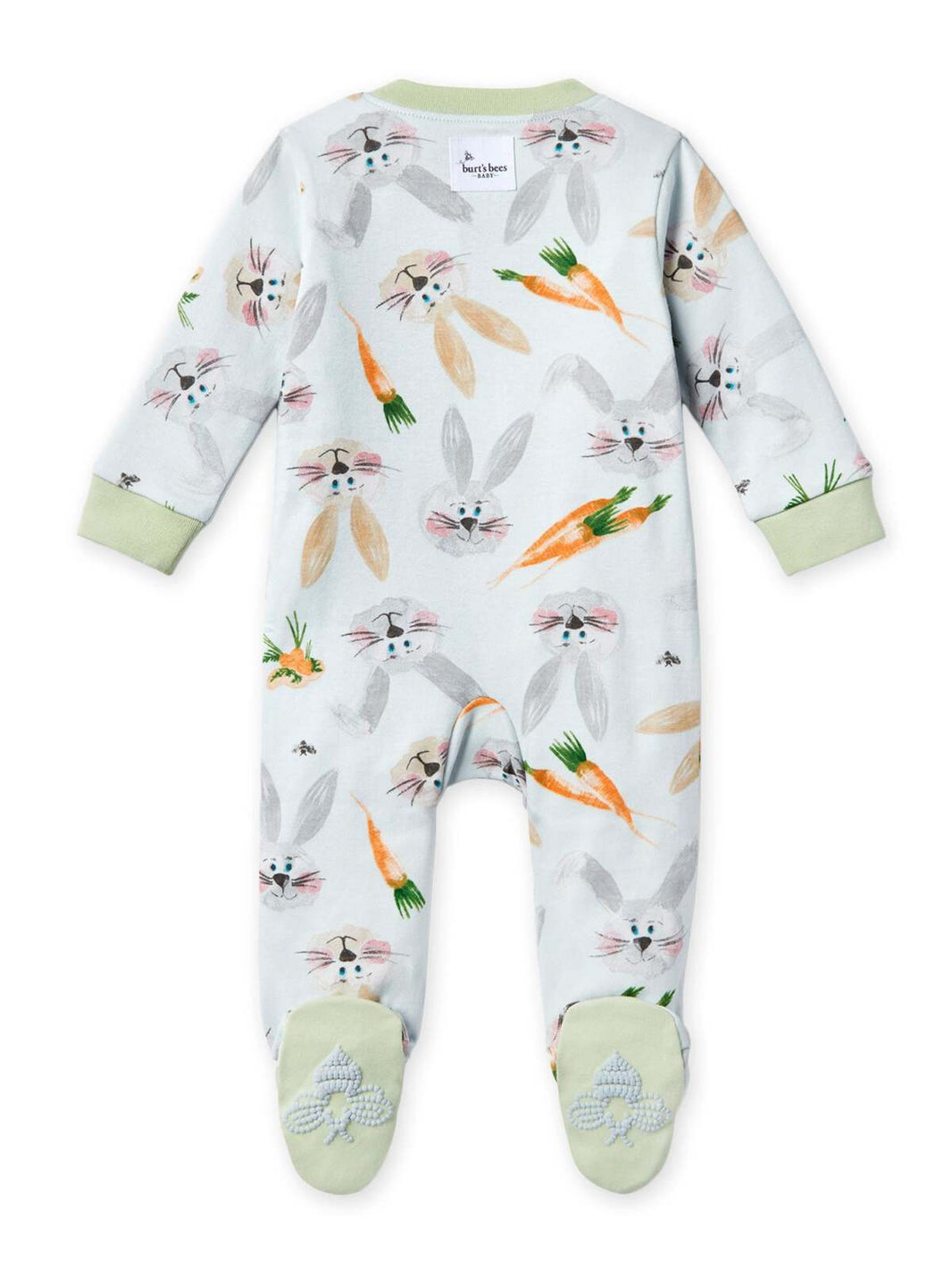 Zip Long Sleeve Footie - Bunnies