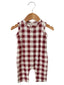 Easy Romper, Mulberry Plaid