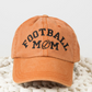 Embroidered Football Mom Canvas Hat, Texas Orange