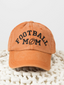 Embroidered Football Mom Canvas Hat, Texas Orange