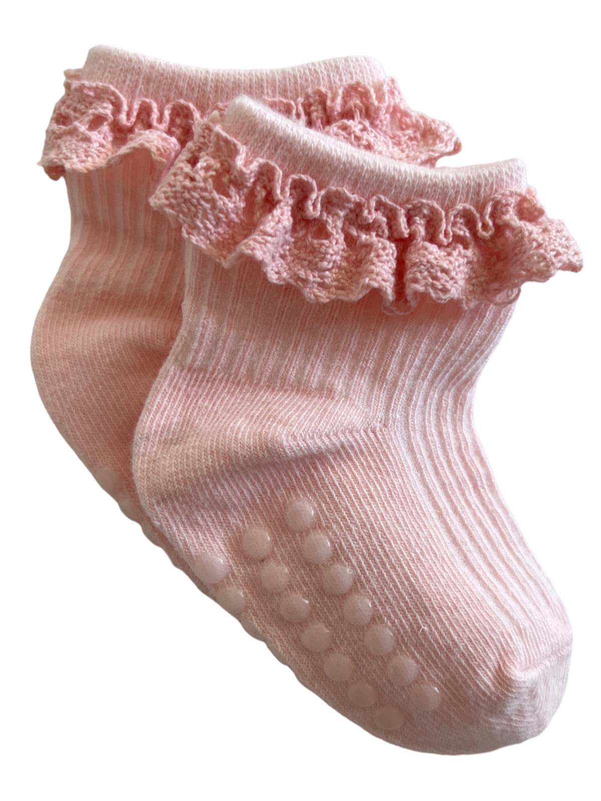 Everyday Ruffle Socks, Light Pink