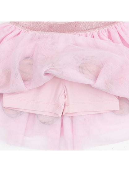 Tutu Skirt with Bike Shorts, Basketball Pink
