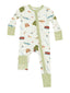 2-Way Zip Romper, Fishing Things Green