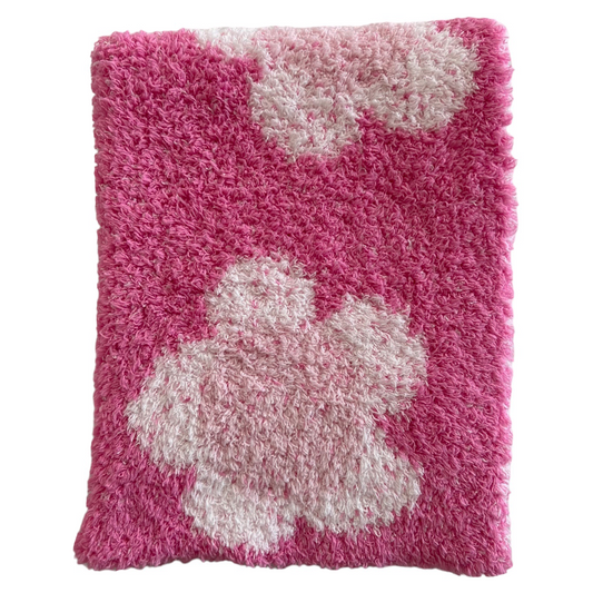 Phufy™ Bliss Mini Blanket, Pink Flower