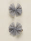 Flutter Tulle Clips, Periwinkle